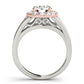 Vintage Round Halo Engagement Ring