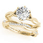 Twisted Shank Hidden Halo Engagement Ring