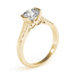 Solitaire Filigree Half Bezel Engagement Rings