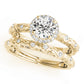 Nature Inspired Filigree Bezel Set Halo Engagement Rings