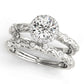 Nature Inspired Filigree Bezel Set Halo Engagement Rings