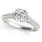 Double Row Pavé Engagement Ring