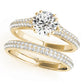Double Row Pavé Engagement Ring
