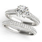 Double Row Pavé Engagement Ring