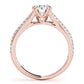 Double Row Pavé Engagement Ring
