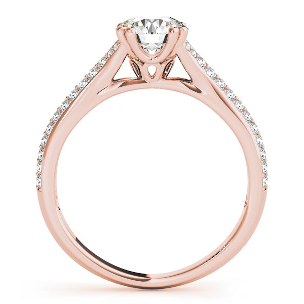 Double Row Pavé Engagement Ring