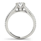 Double Row Pavé Engagement Ring