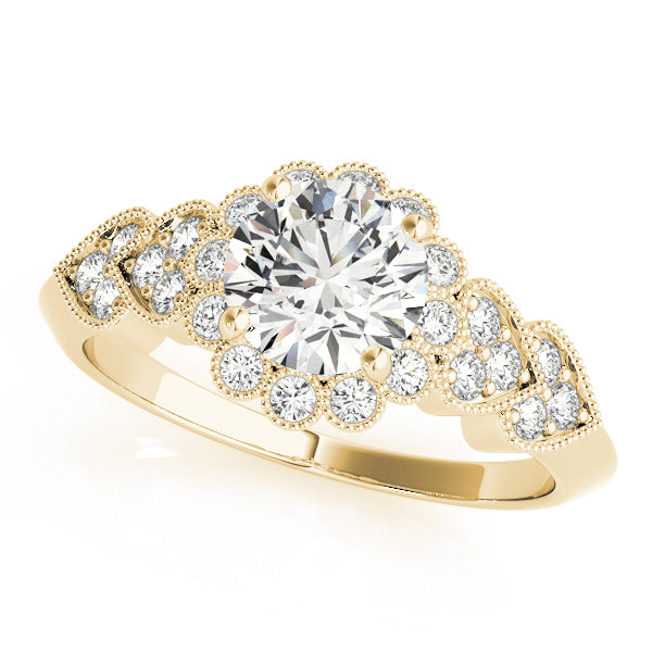 Vintage Milgrain Engagement Ring