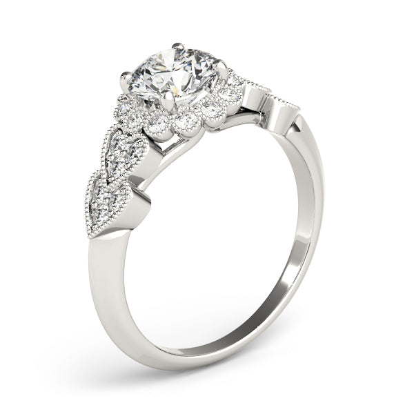 Vintage Milgrain Engagement Ring