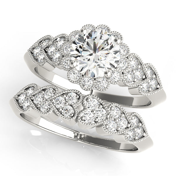 Vintage Milgrain Engagement Ring