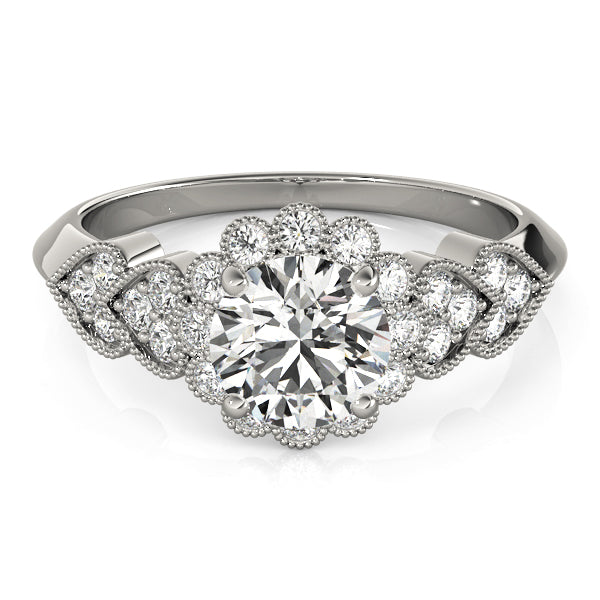 Vintage Milgrain Engagement Ring