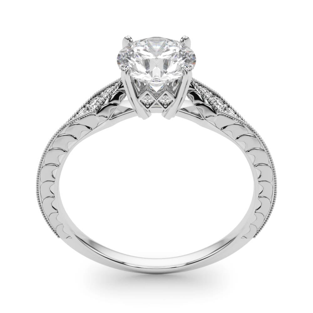 Antique Inspired Marquise Filigree Engagement Rings