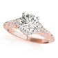 Vintage-Inspired Round Halo Engagement Ring