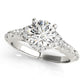 Vintage-Inspired Round Halo Engagement Ring