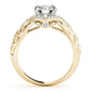 Vintage-Inspired Round Halo Engagement Ring