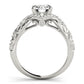 Vintage-Inspired Round Halo Engagement Ring