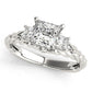 3-Stone Twisted Engagement Ring