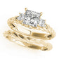 3-Stone Twisted Engagement Ring