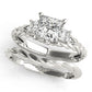 3-Stone Twisted Engagement Ring