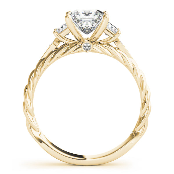 3-Stone Twisted Engagement Ring