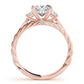 3-Stone Twisted Engagement Ring