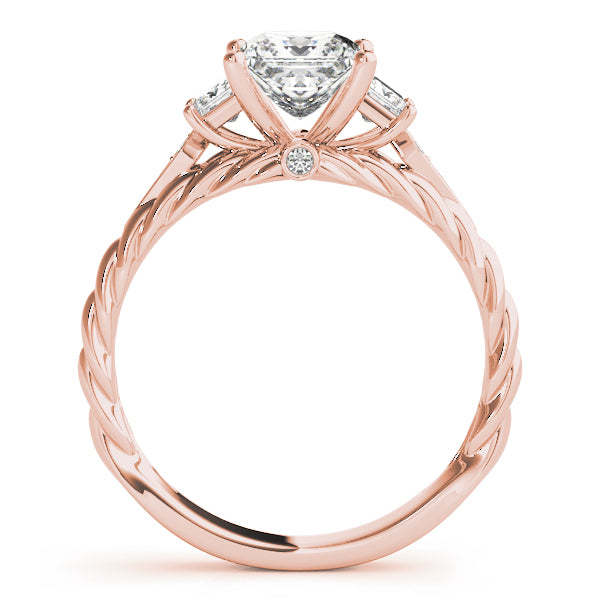 3-Stone Twisted Engagement Ring