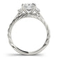 3-Stone Twisted Engagement Ring