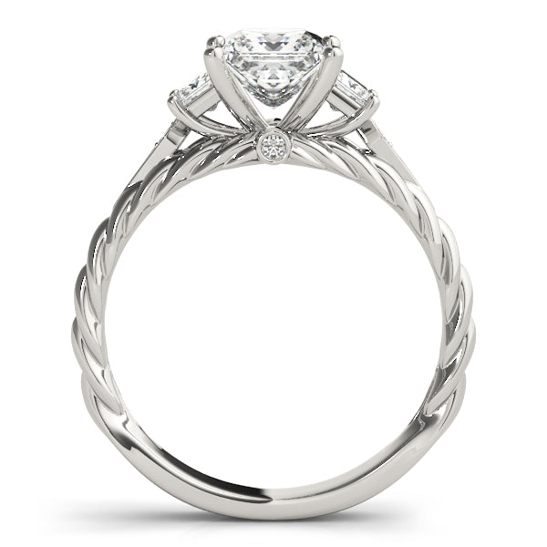 3-Stone Twisted Engagement Ring