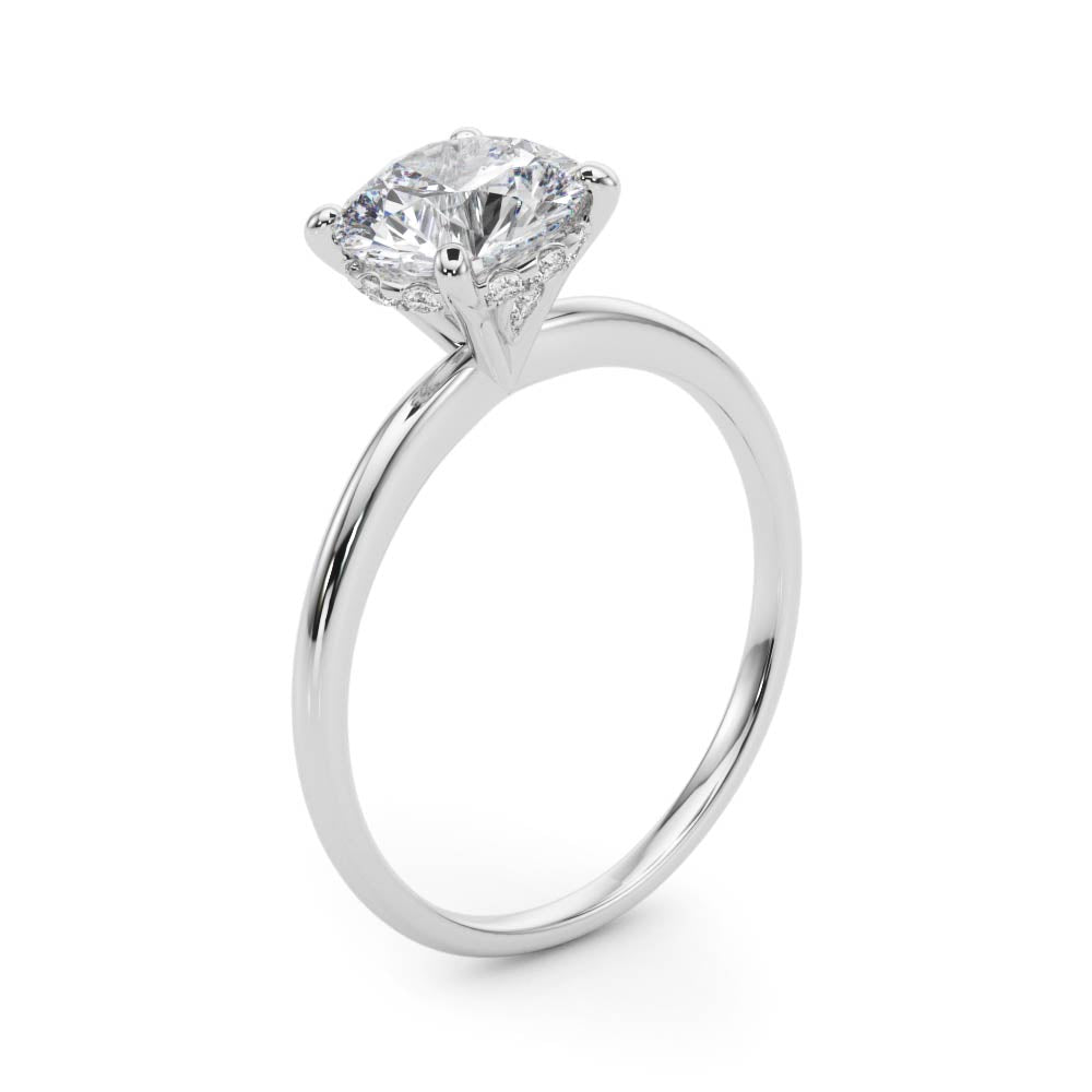 Round Solitaire Engagement Ring