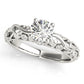 Nature Inspired Filigree Bezel Set Engagement Rings