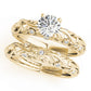 Nature Inspired Filigree Bezel Set Engagement Rings