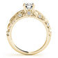 Nature Inspired Filigree Bezel Set Engagement Rings