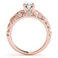Nature Inspired Filigree Bezel Set Engagement Rings