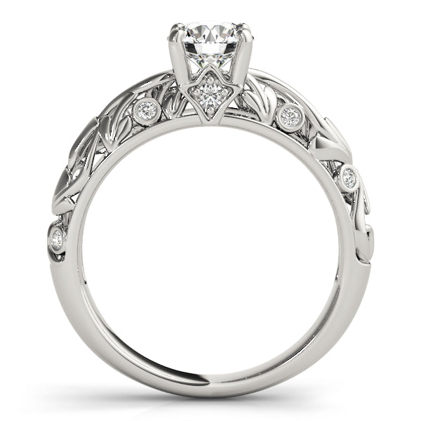 Nature Inspired Filigree Bezel Set Engagement Rings