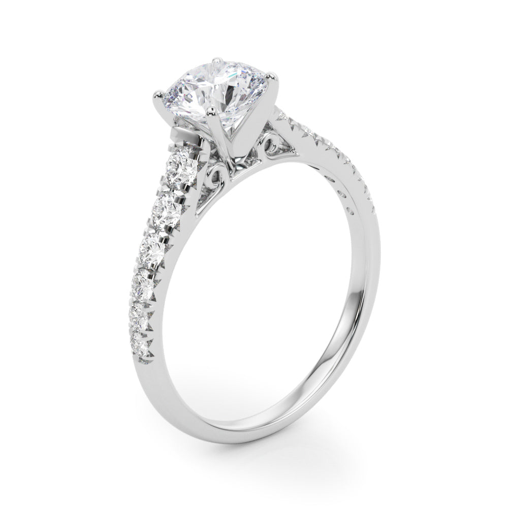 Graduated Diamond Engagement Ring