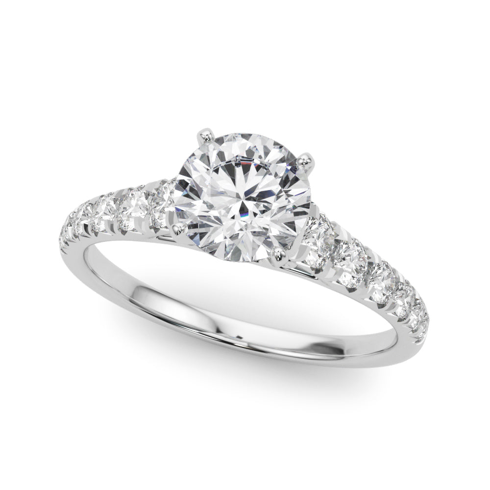 Graduated Diamond Engagement Ring