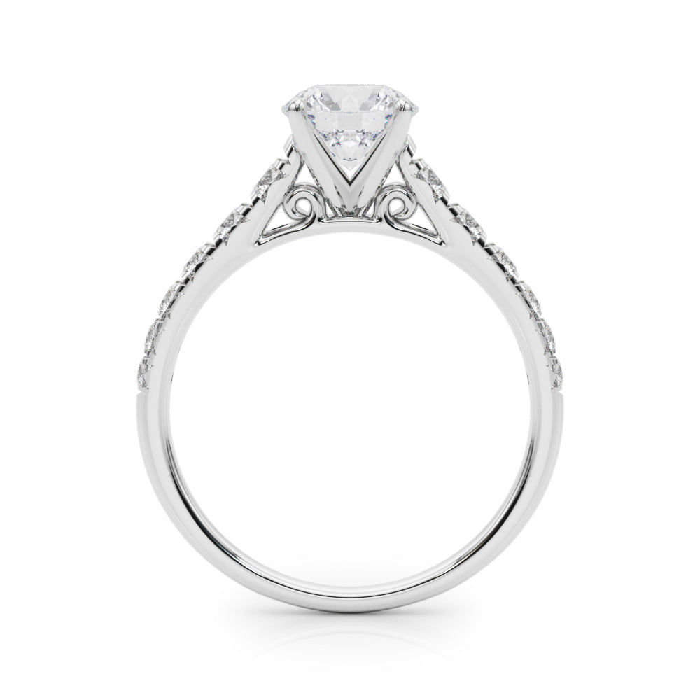 Graduated Diamond Engagement Ring