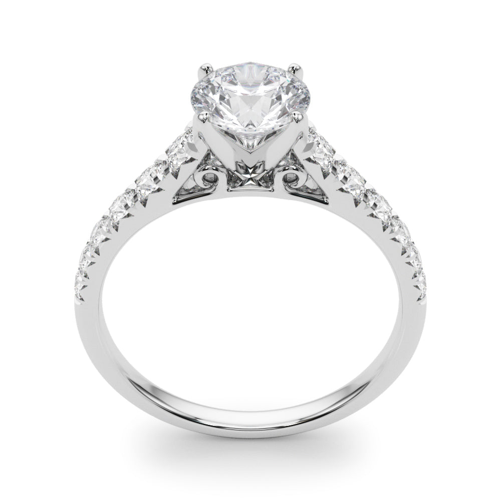 Graduated Diamond Engagement Ring