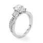 Split Shank Round Diamond Engagement Ring