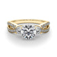 Split Shank Round Diamond Engagement Ring