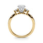 Split Shank Round Diamond Engagement Ring