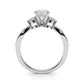 Split Shank Round Diamond Engagement Ring
