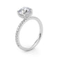 Hidden Halo Engagement Ring