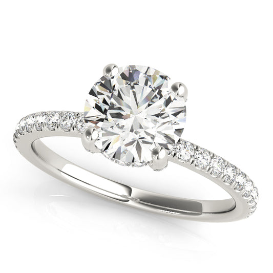 Hidden Halo Engagement Ring