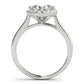 Solitaire Halo Cushion Shape Engagement Ring