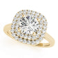 Round Double Halo Engagement Ring