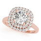 Round Double Halo Engagement Ring