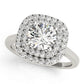 Round Double Halo Engagement Ring