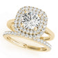 Round Double Halo Engagement Ring