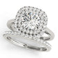 Round Double Halo Engagement Ring